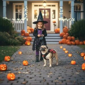 Ladybug Pet Harness Small Red Black Excellent Glitter Wing Costume
